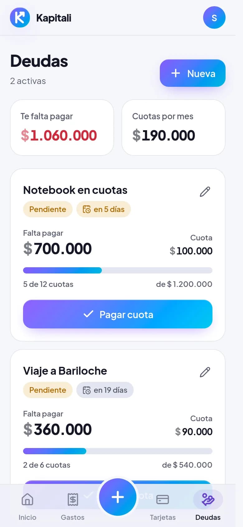 Tus deudas